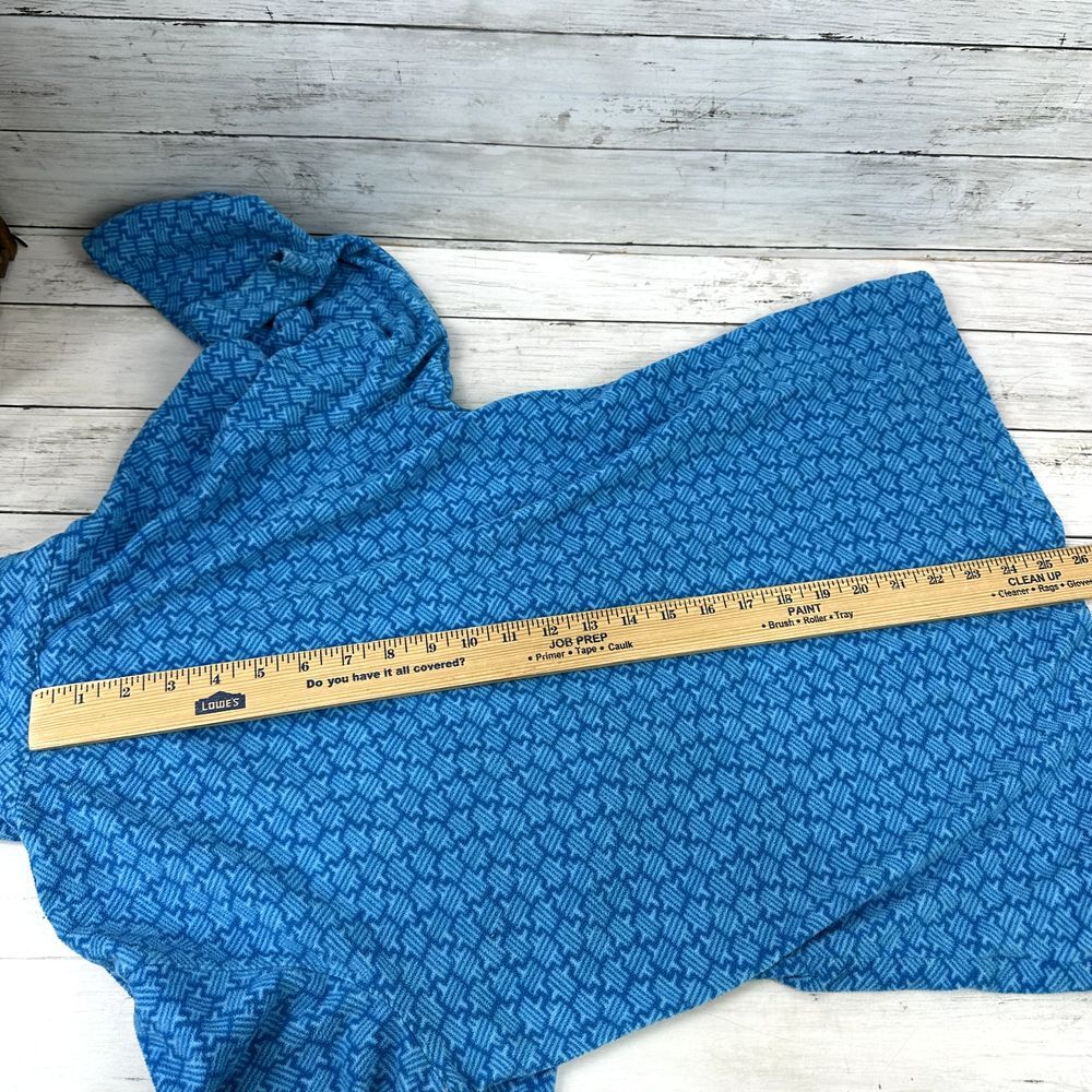 Columbia Womens Medium 1/4 Zip‎ blue lightweight geometric - Picture 8 of 8